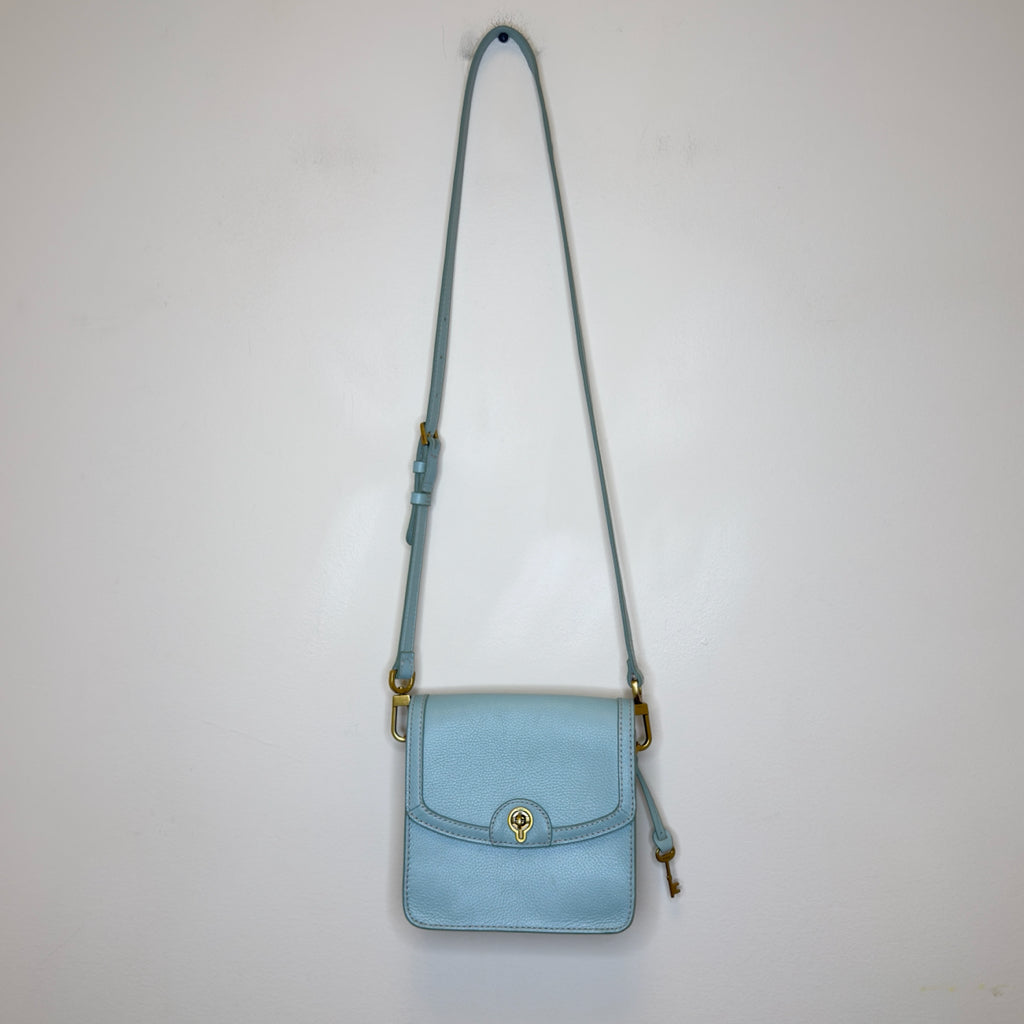 Fossil Ainsley Leather Small Flap Crossbody Handbag