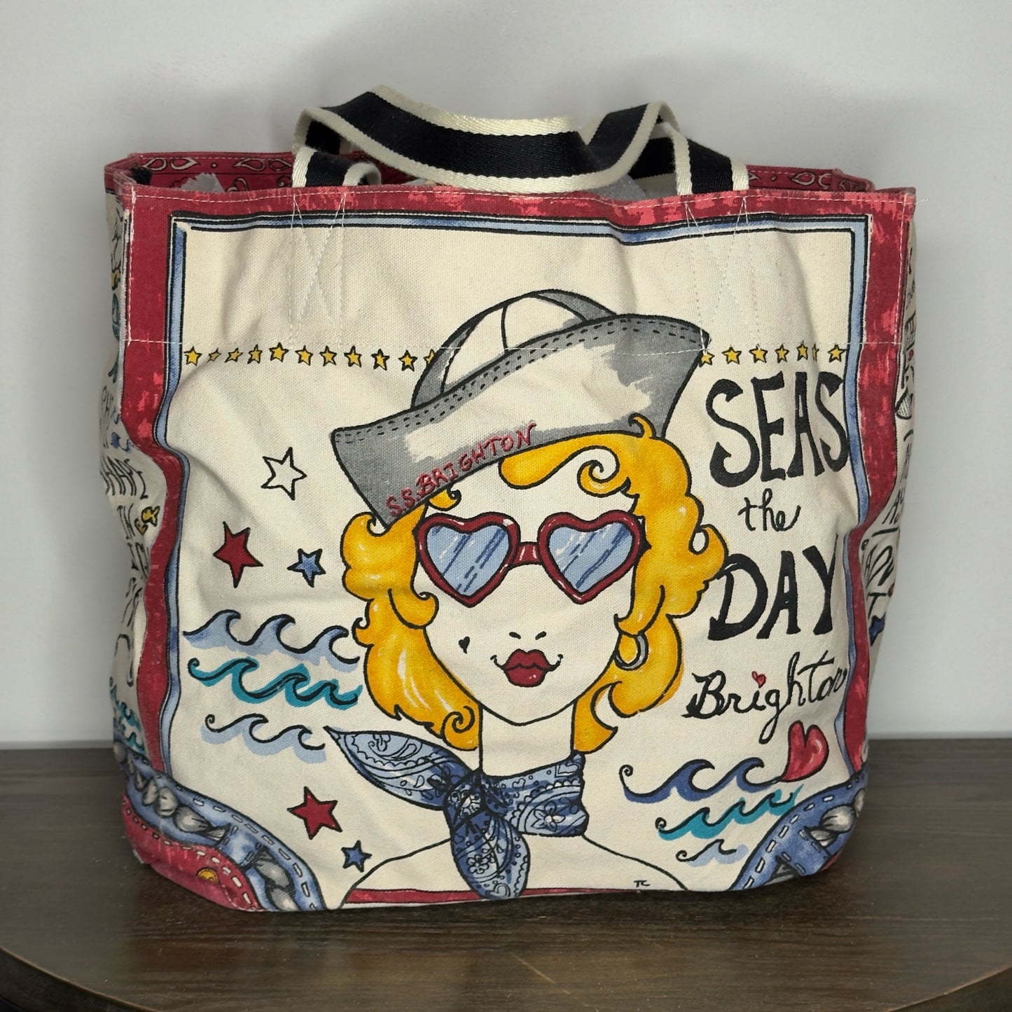 Brighton Seas The Day Canvas Tote
