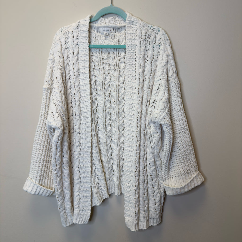 Umgee Cableknit Cardigan Sweater - Size XL/XXL