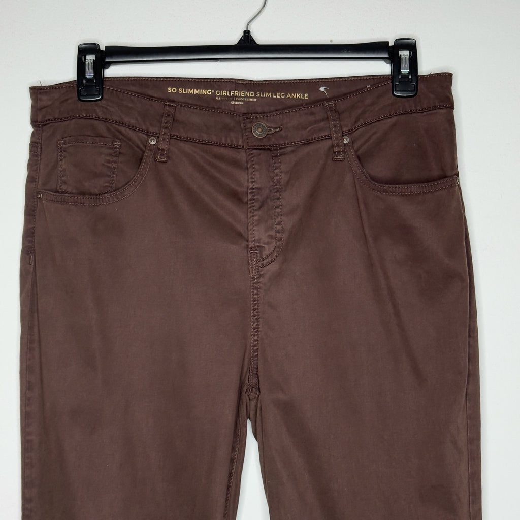 Chico's So Slimming Girlfriend Slim Leg Ankle Jeans - Size 12 Tall