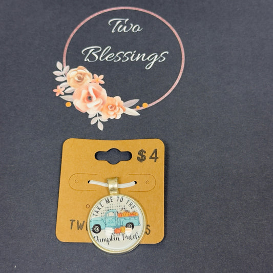 Two Blessings Charm - Take Me To The Pumpkin Patch