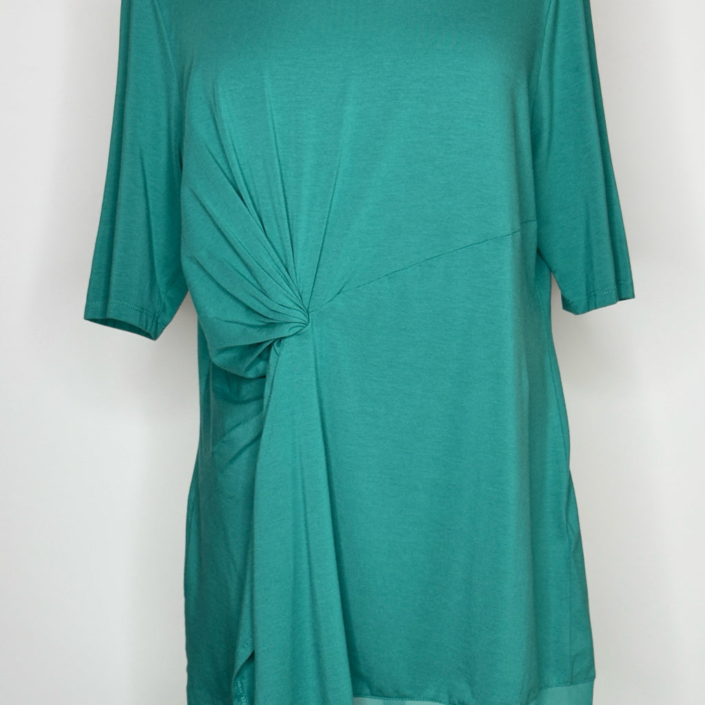 Chico's Touch of Cool Draped Tunic Top - Size Large