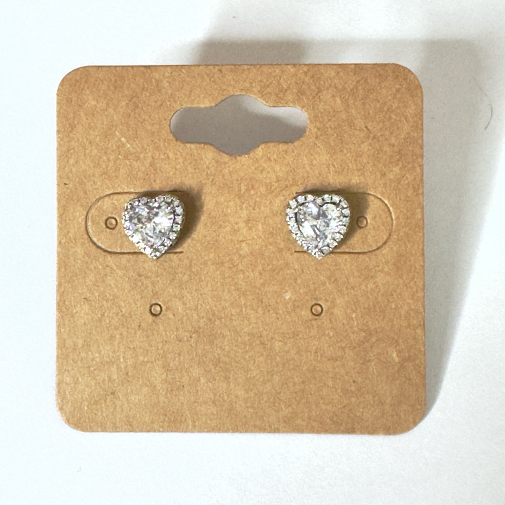 Heart Shape Stud Earrings