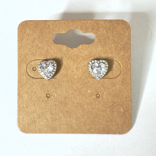Heart Shape Stud Earrings