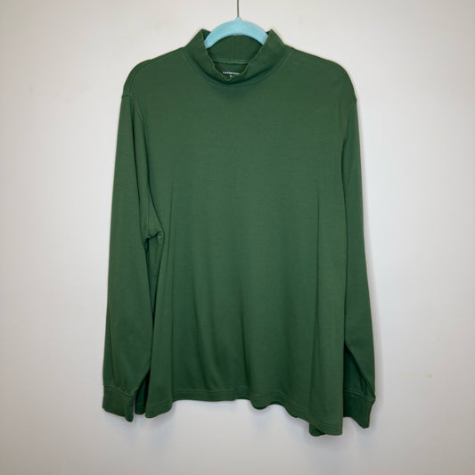 Lands End Mock Neck Tee - Size 2X