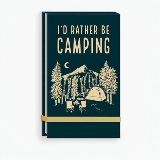 "I'd Rather Be Camping" Linen Covered List Pad