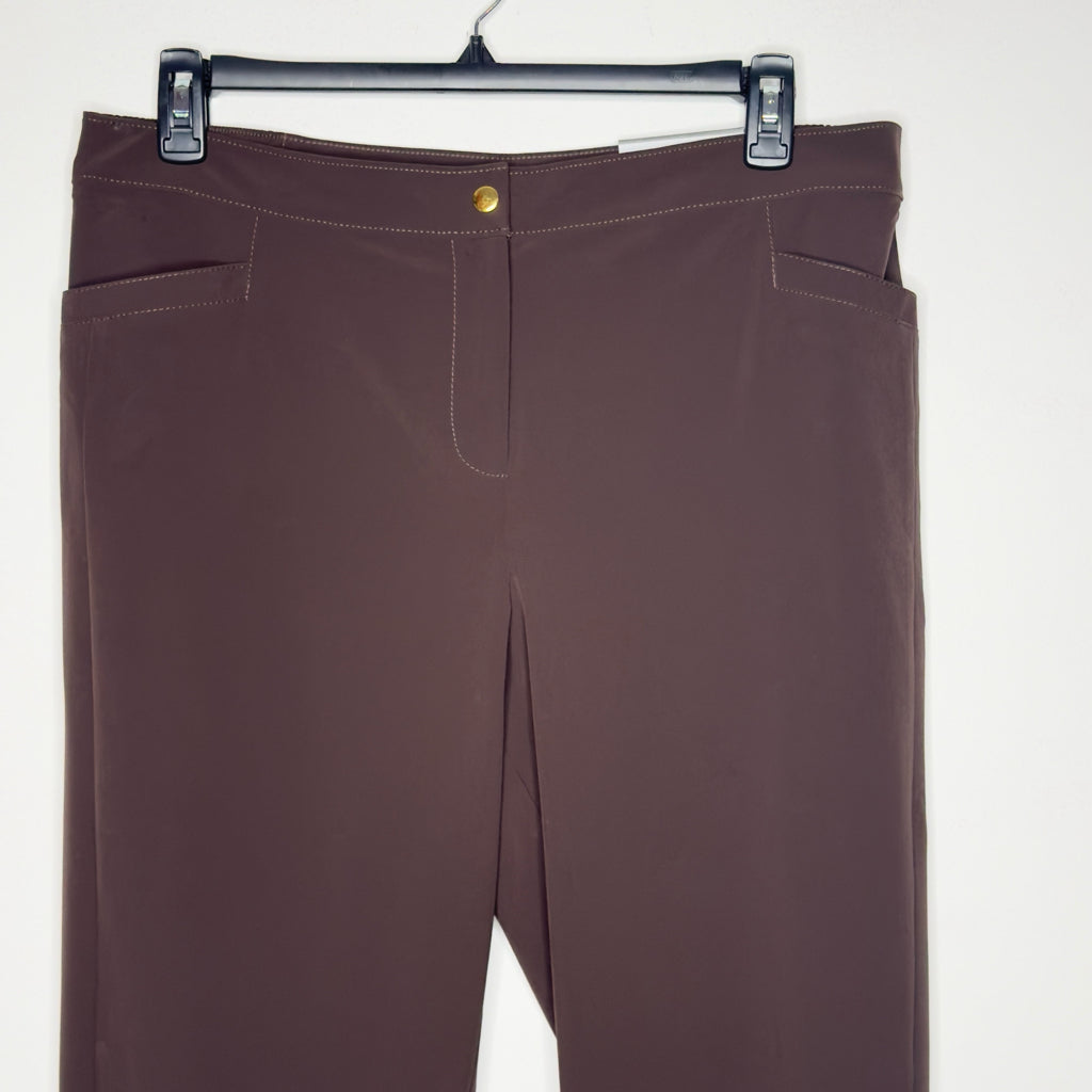 Zenergy by Chico's Neema Crop Side Snap Pants - Size Large - 14
