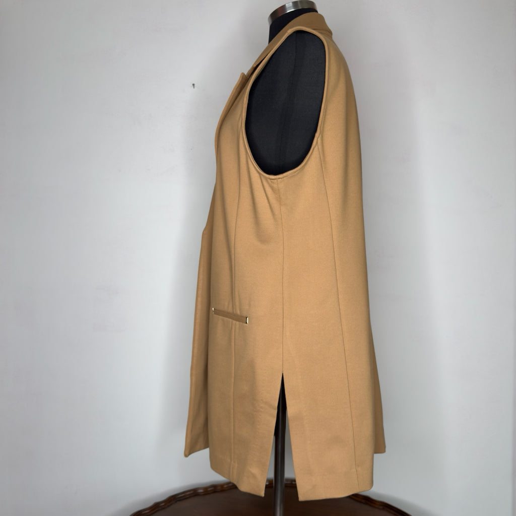 Chico's Long-Line Open Front Ponte Vest - Size Large