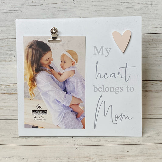 My Heart Belongs To Mom Picture Holder