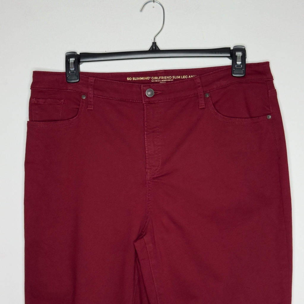 Chico's So Slimming Girlfriend Slim Leg Ankle Jeans - Size 14 Tall