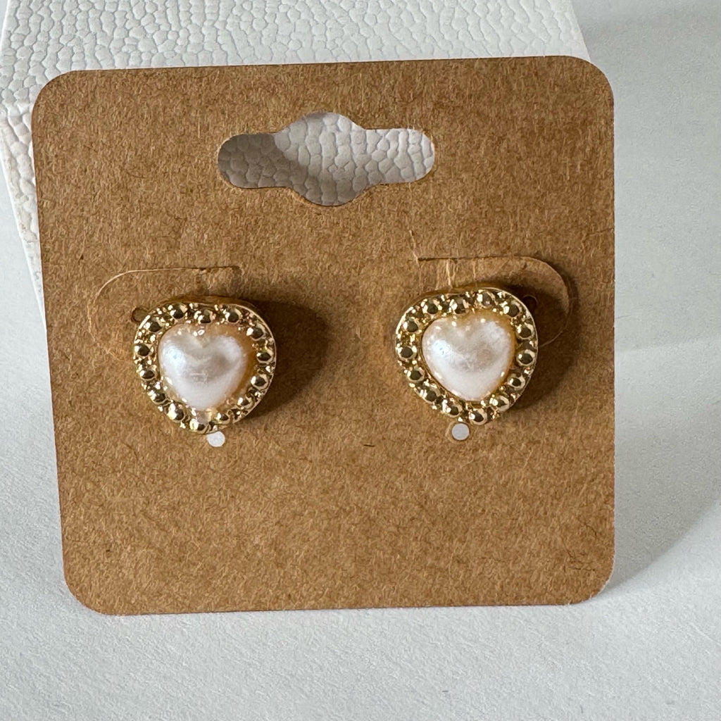 Heart Shaped Stud Earrings