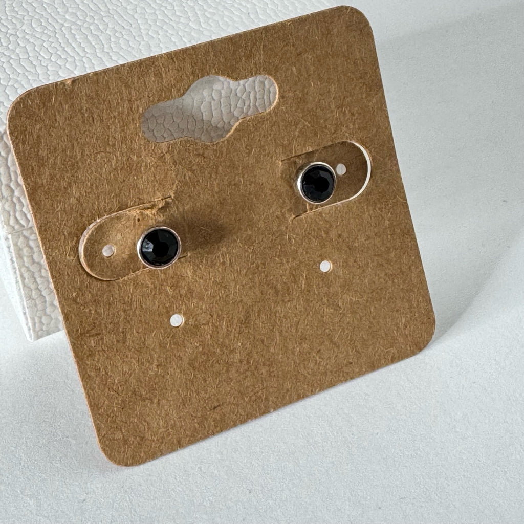 Black Stud Earrings