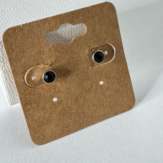 Black Stud Earrings
