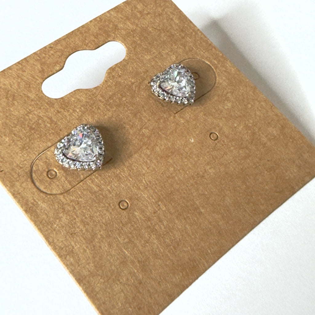 Heart Shape Stud Earrings
