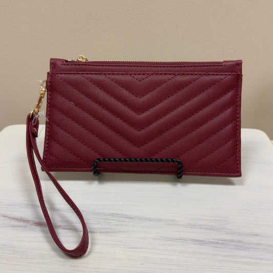 Burgundy Wristlet