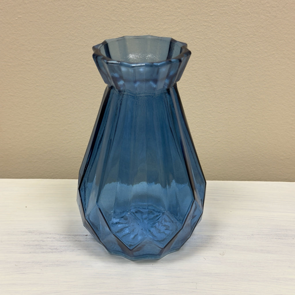 Blue Glass Bud Vase