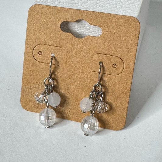 Crystal Cluster Dangle Earrings