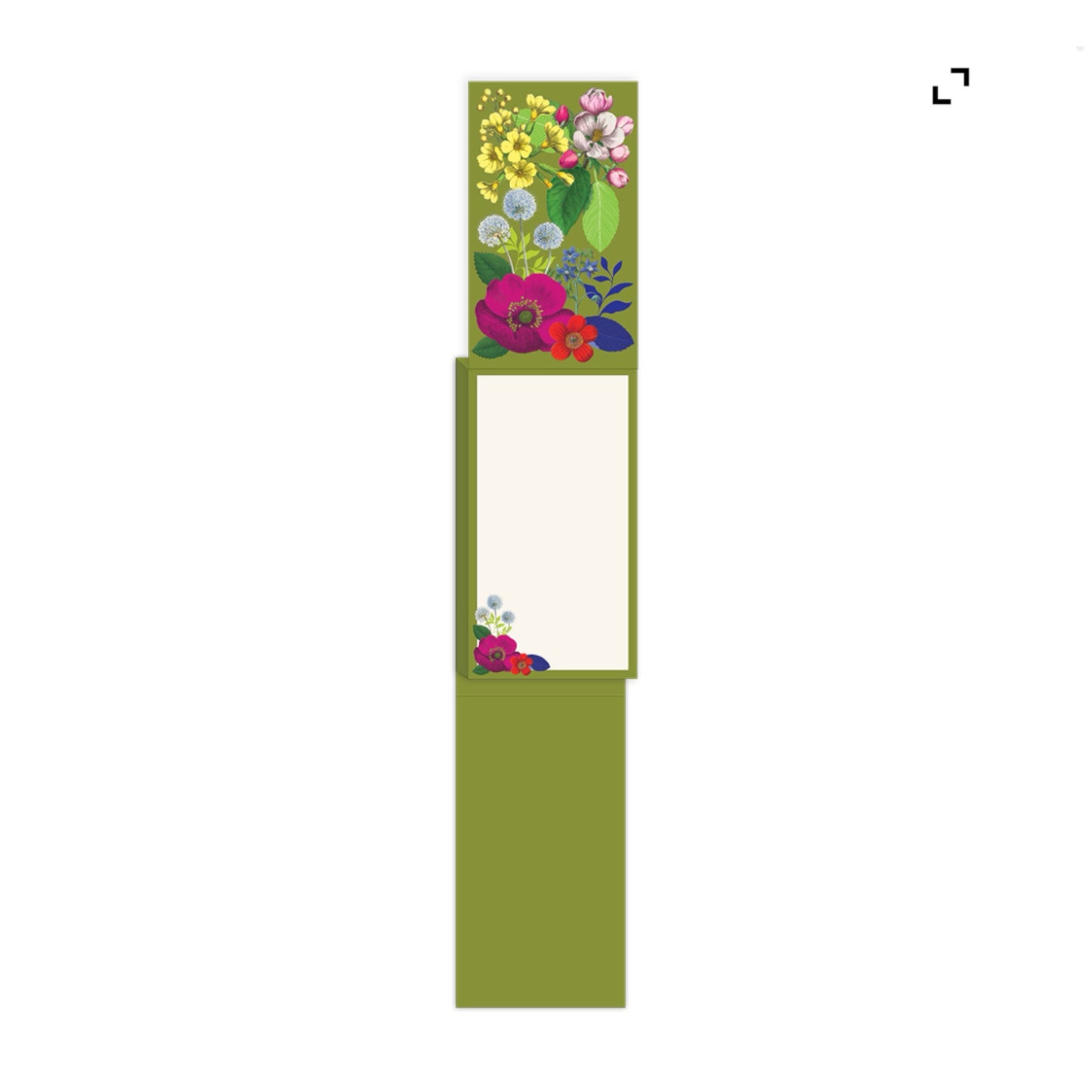 Vintage Floral Tall Notepad