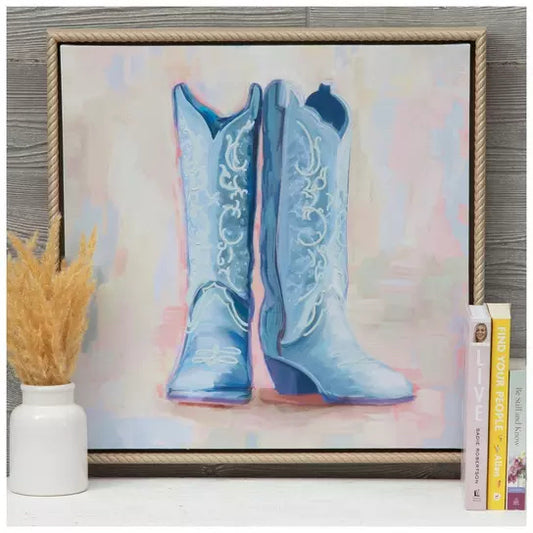 Cowboy Boots Canvas Wall Decor