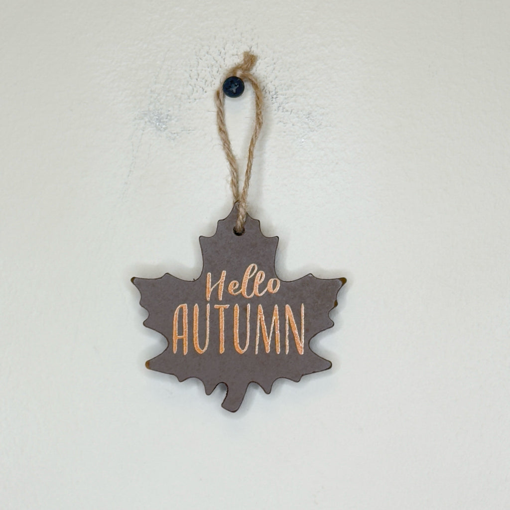 Hello Autumn Hanging Leaf