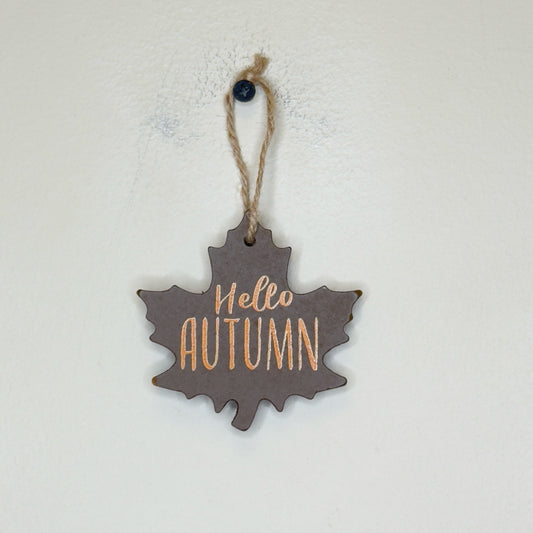 Hello Autumn Hanging Leaf