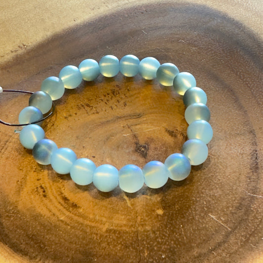 Inga Ann's Matte Opal Beaded Bracelet