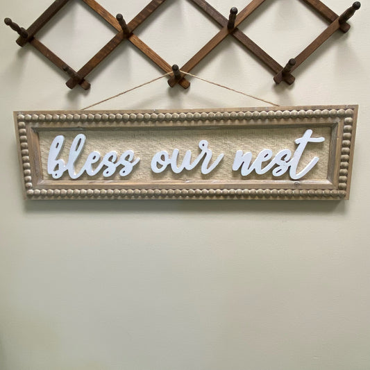 Bless Our Nest Sign