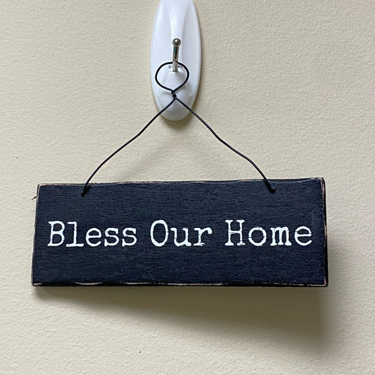 Bless Our Home Hanging Sign