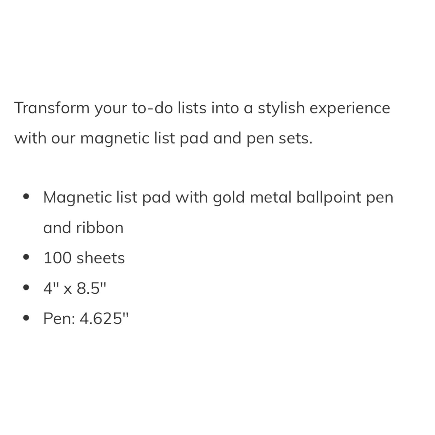 Learning Magnetic List Pad With Pen