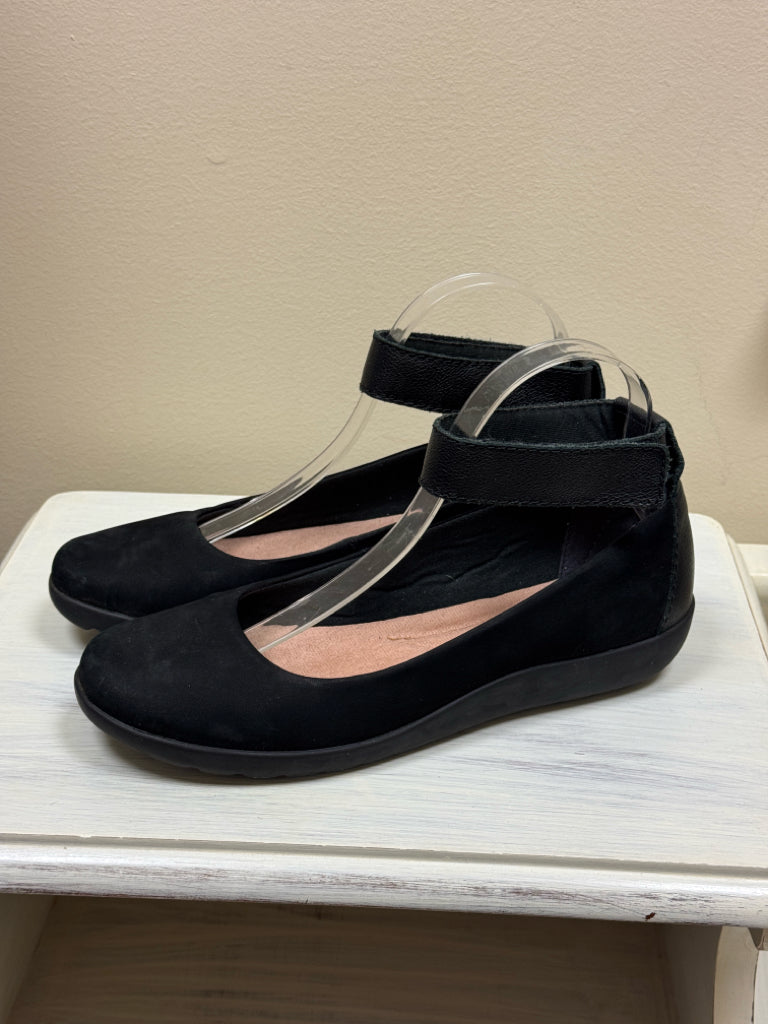 Clarks Leather Medora Nina Mary Jane Flats - Size 8 1/2