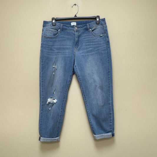 Time & True Cropped Jeans - Size 14