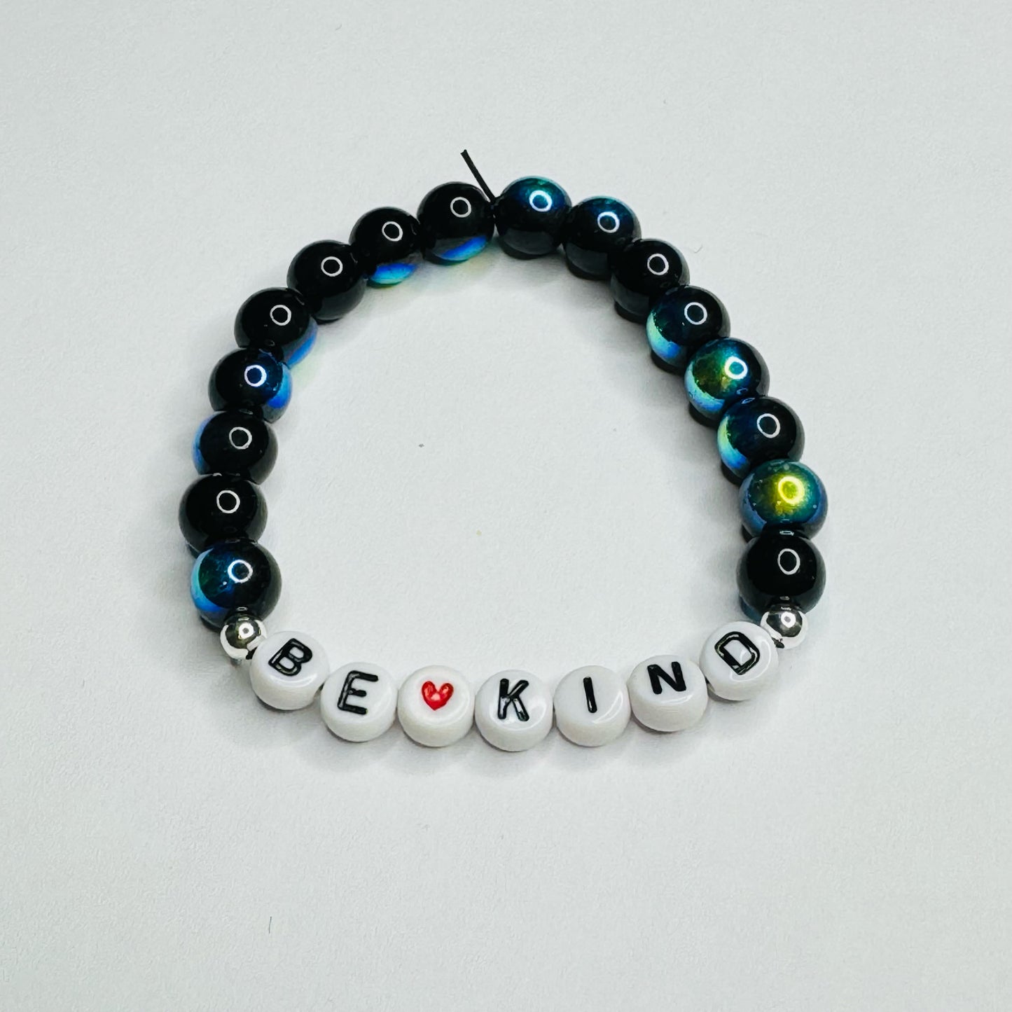 Inga Ann's Black Aurora "Be Kind" Bracelet