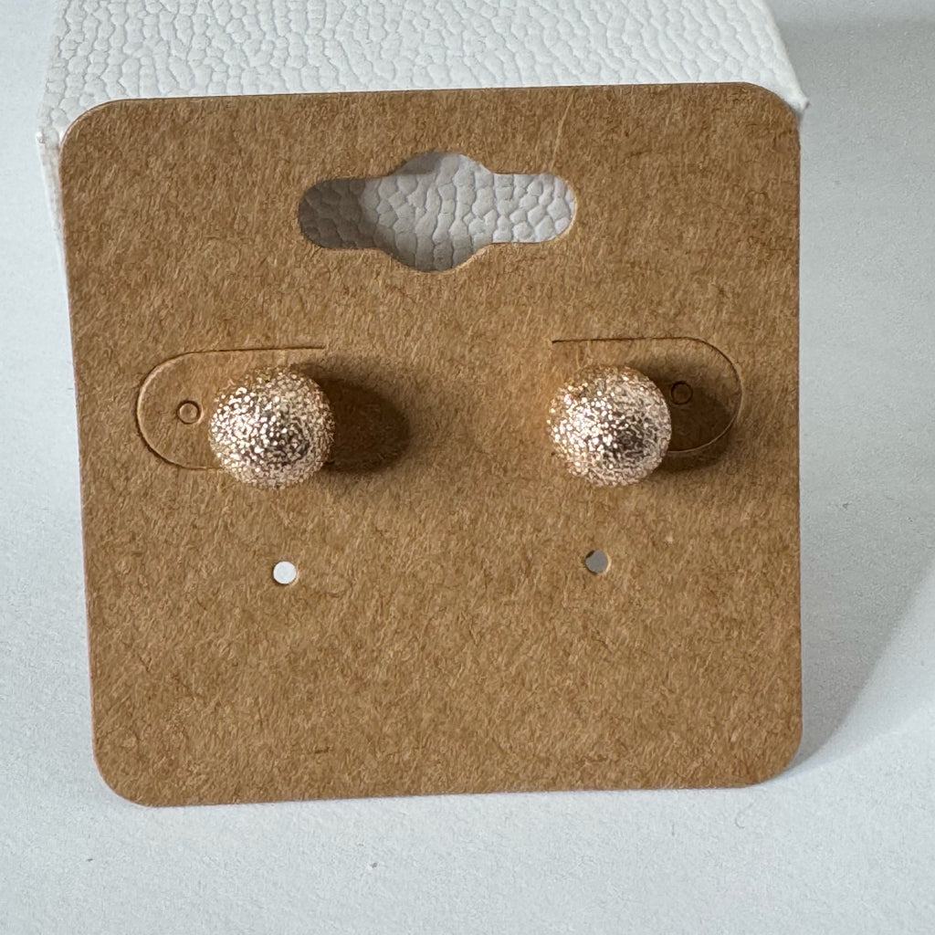 Textured Ball Stud Earrings