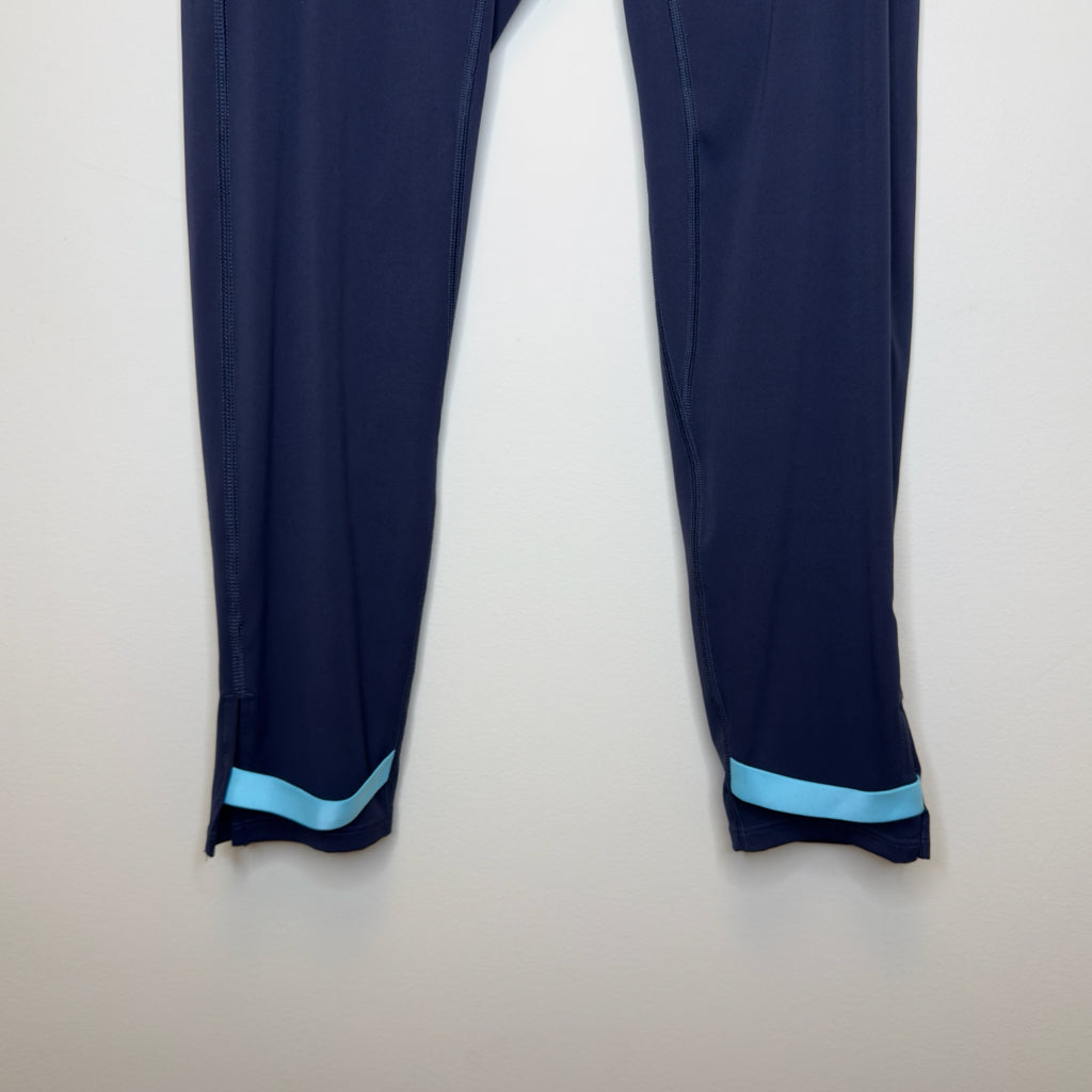 Zyia Active Navy Blue Strap Deluxe High Rise Leggings - Size 8-10