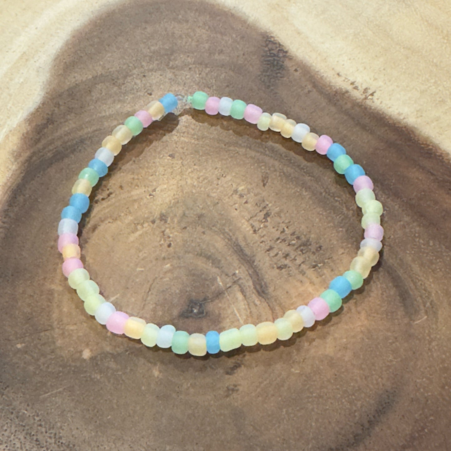 Inga Ann's Pastel Glow In The Darki Beaded Bracelet