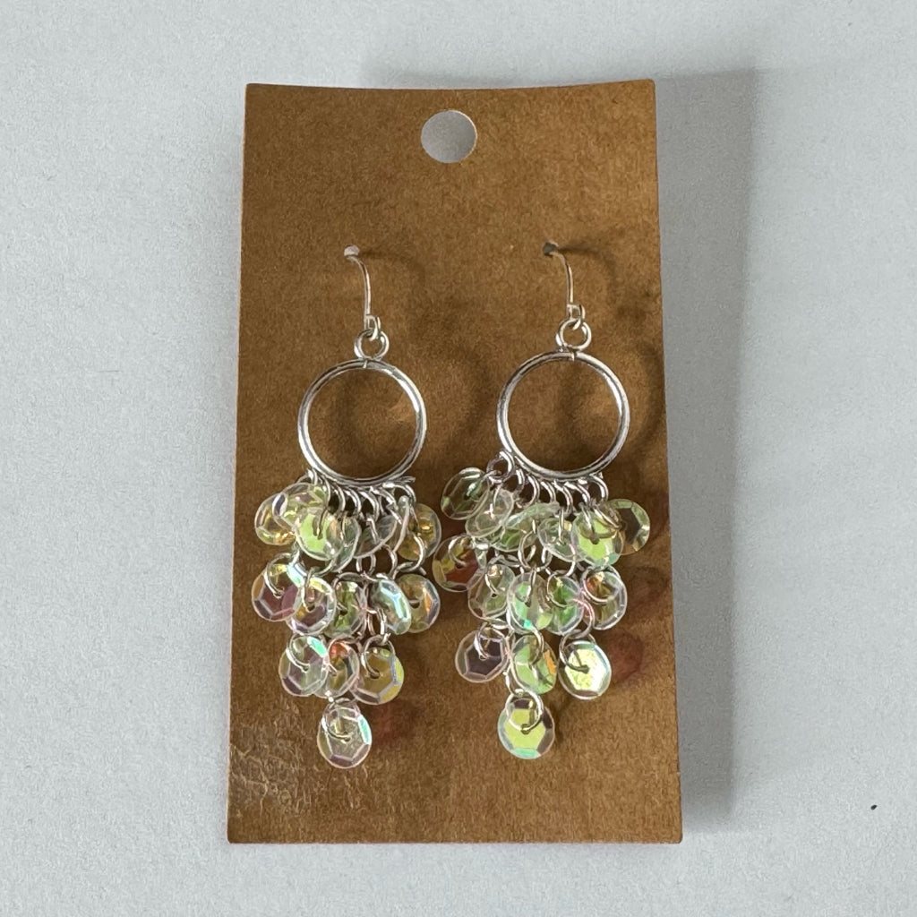 Vintage Sequin Dangle Earrings