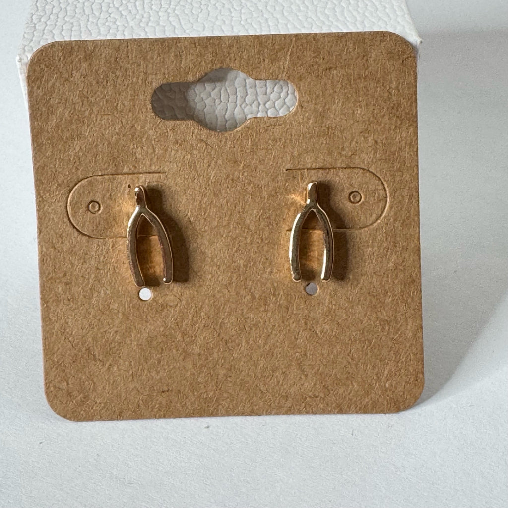 Wishbone Stud Earrings