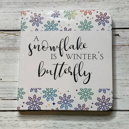 Izzy B A Snowflake Is Winter's Butterfly Notebook