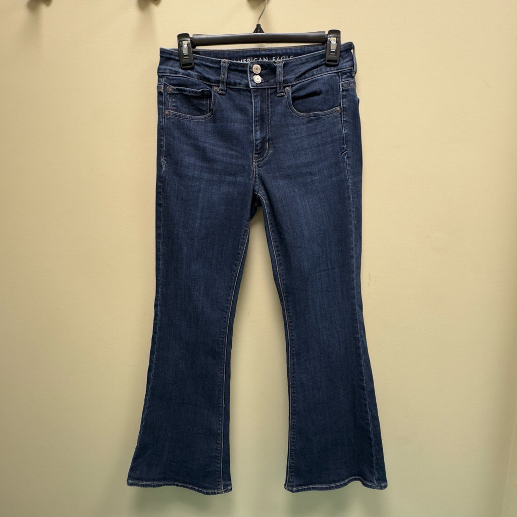 American Eagle Hi-Rise Artist Flare Jeans - Size 6 X-Short