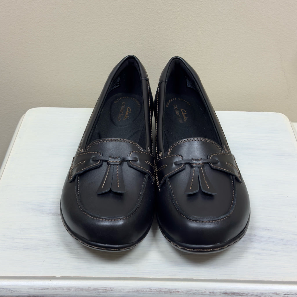 Clarks Ashland Bubble Loafer Shoes - Size 8 1/2 XW