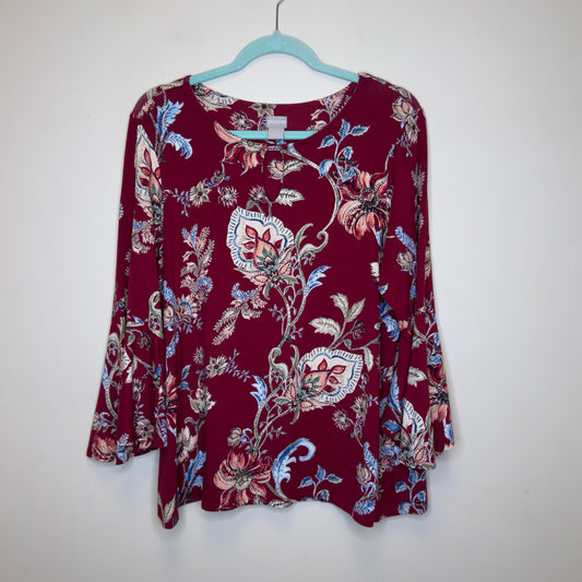 Chico's Paisley Print Top - Size Large