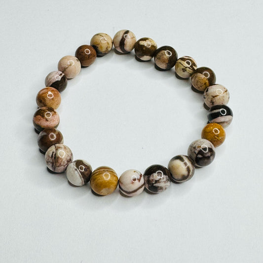 Inga Ann's Beaded Bracelet - Natural Picture Jasper