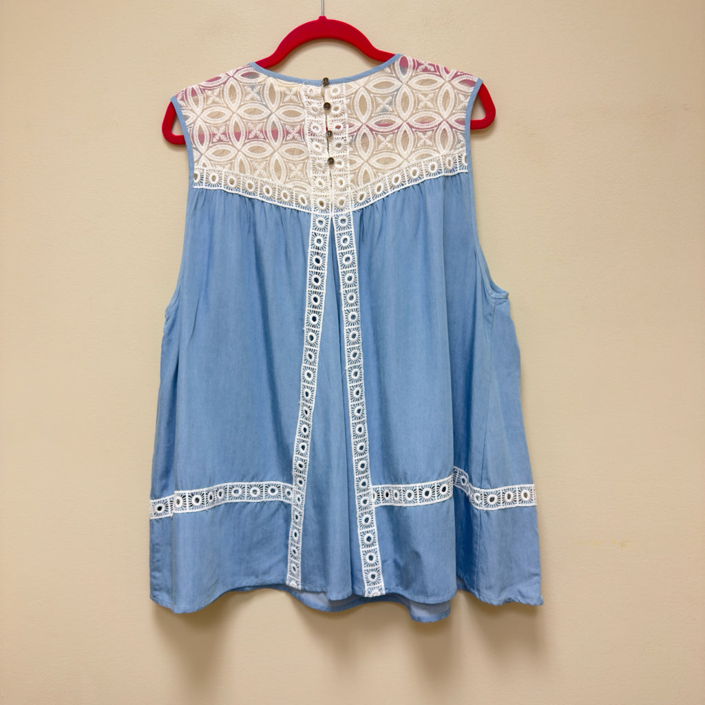 Hint of Mint Top - Size 2X