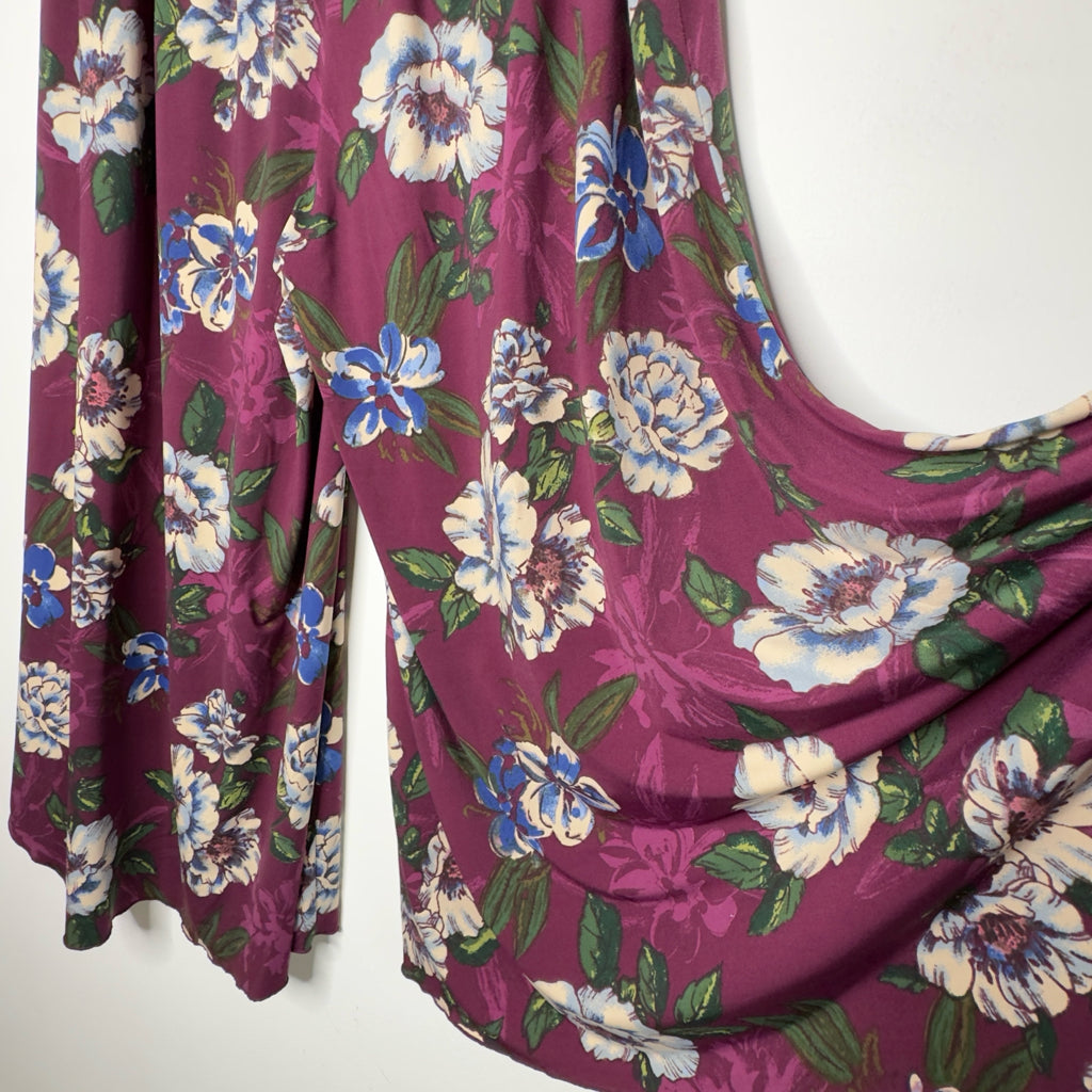 Du Jour Wide Flutter Leg Pull-On Pants - Size 2X