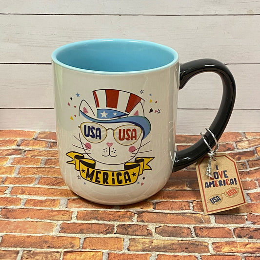 USA Cat Merica Mug