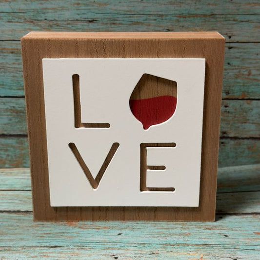 Love Wine Box Sign