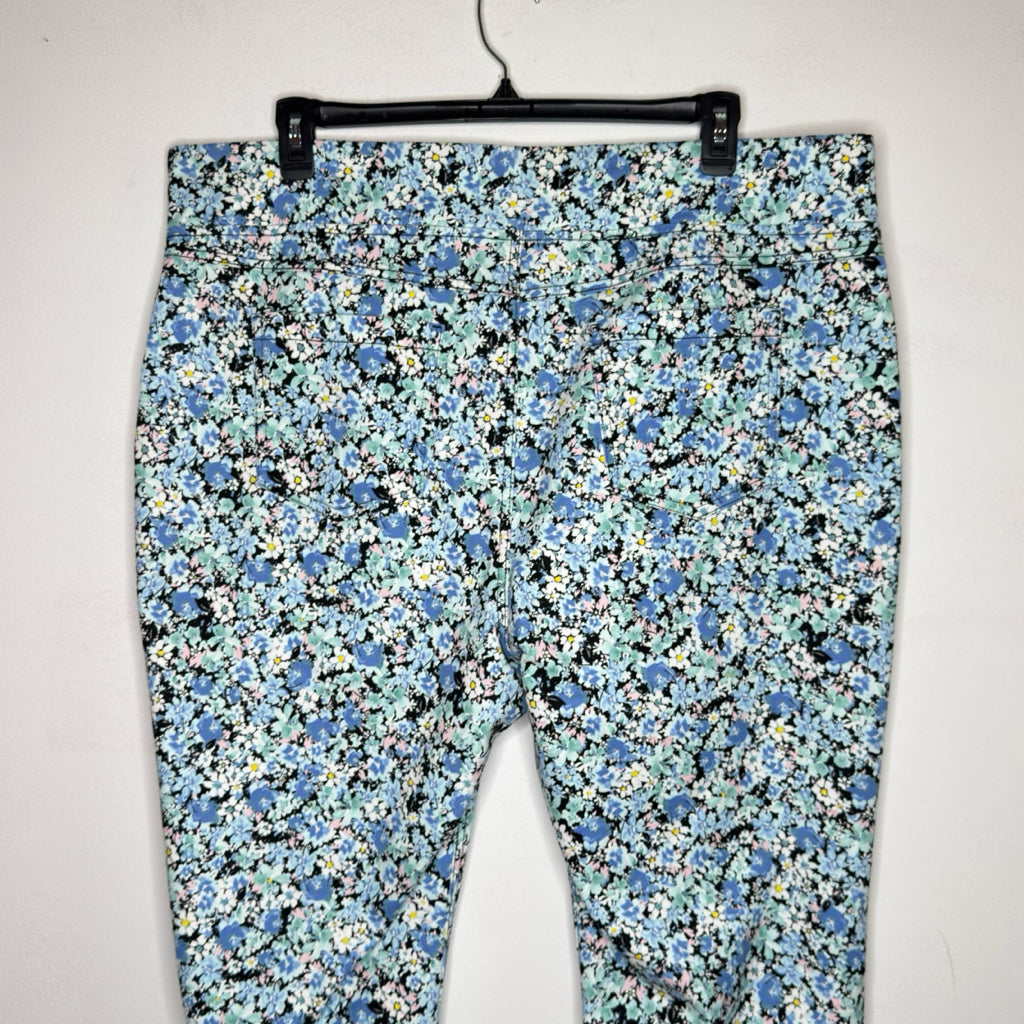 Terra & Sky Floral Pull-On Leggings - Size 2X