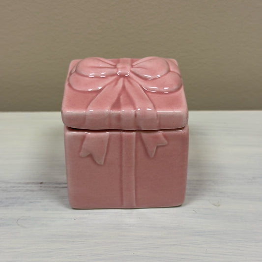 Pink Bow Trinket Box
