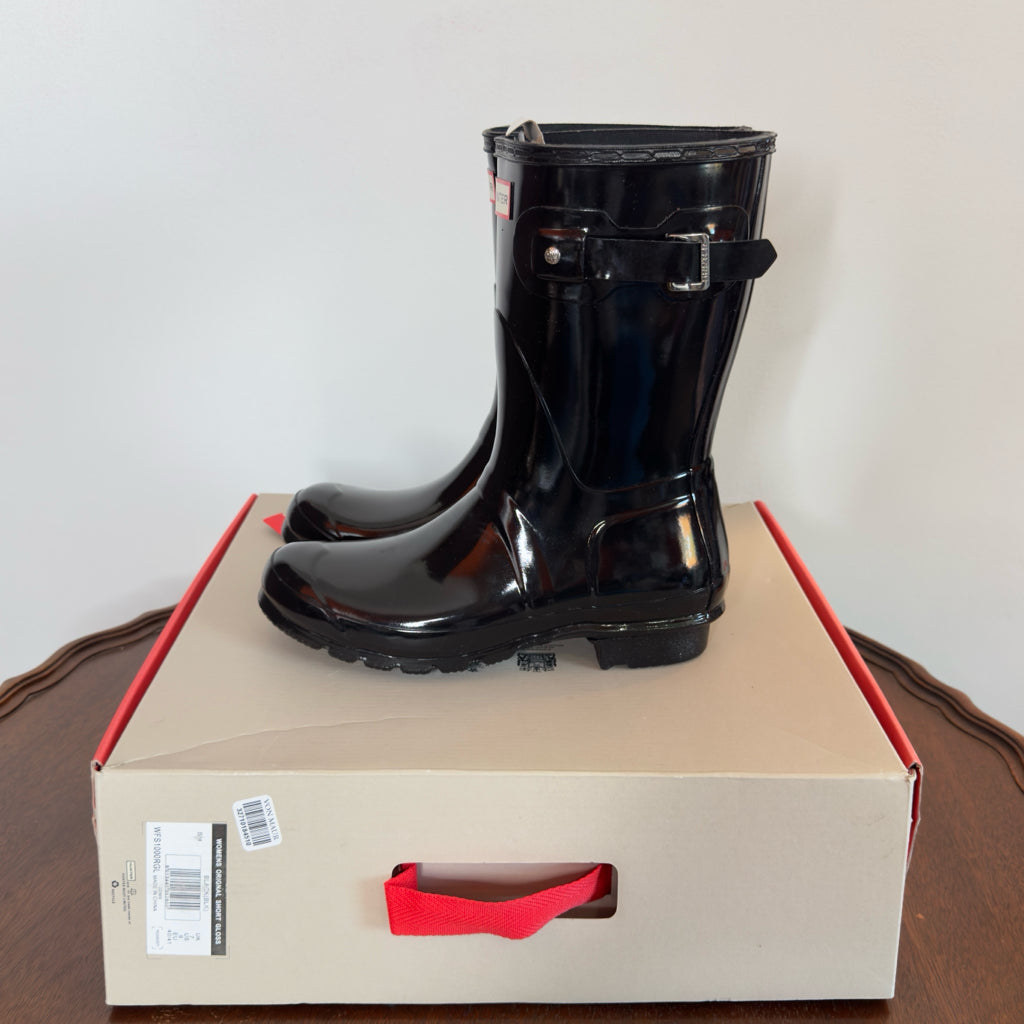 Hunter Original Short Gloss Rain Boots - Size 9