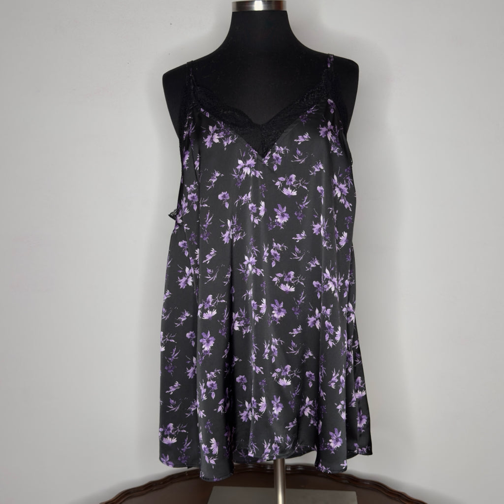 Torrid Floral Print Lace Trim Cami - Size 2X